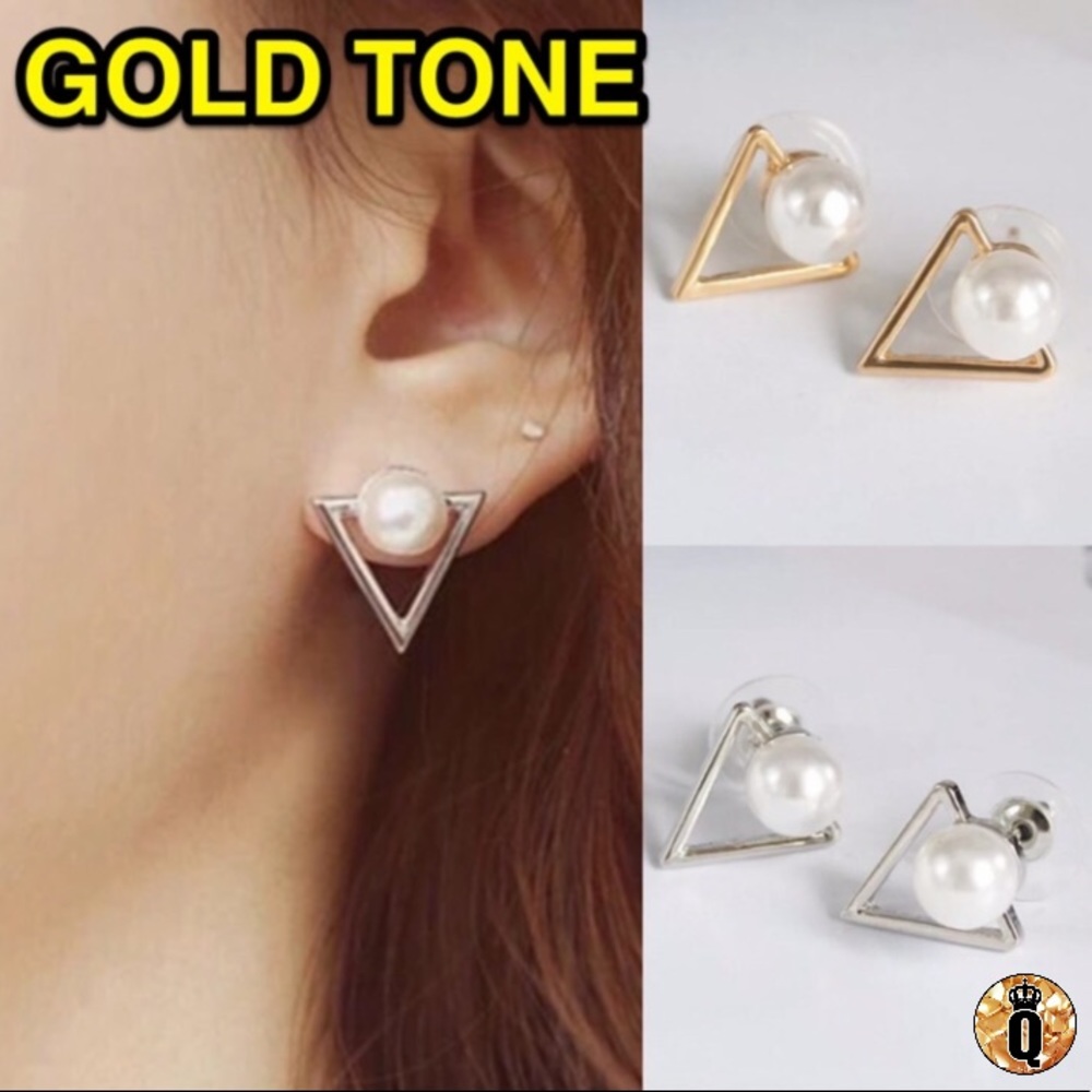🔴5/$20⚠️𝗖𝗟𝗘𝗔𝗥𝗔𝗡𝗖𝗘⚠️Pearl Earrings NEW - Picture 9 of 9